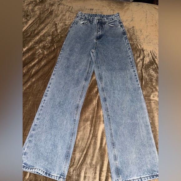 SHEIN Denim - SHEIN Blue Flare & Wide Leg Jeans